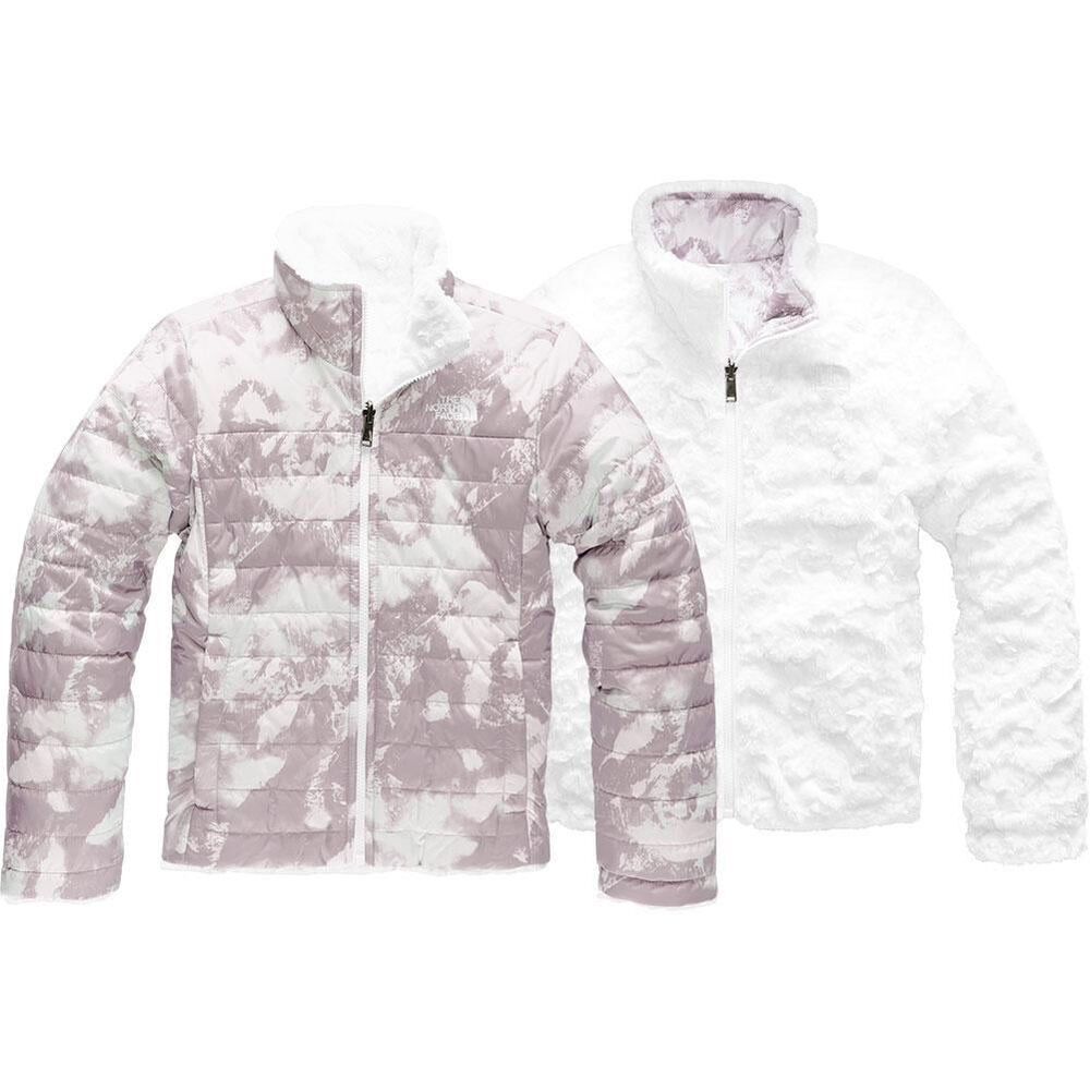 The North Face Girls Large Reversible Mossbud Swirl Purple Mountain Coat